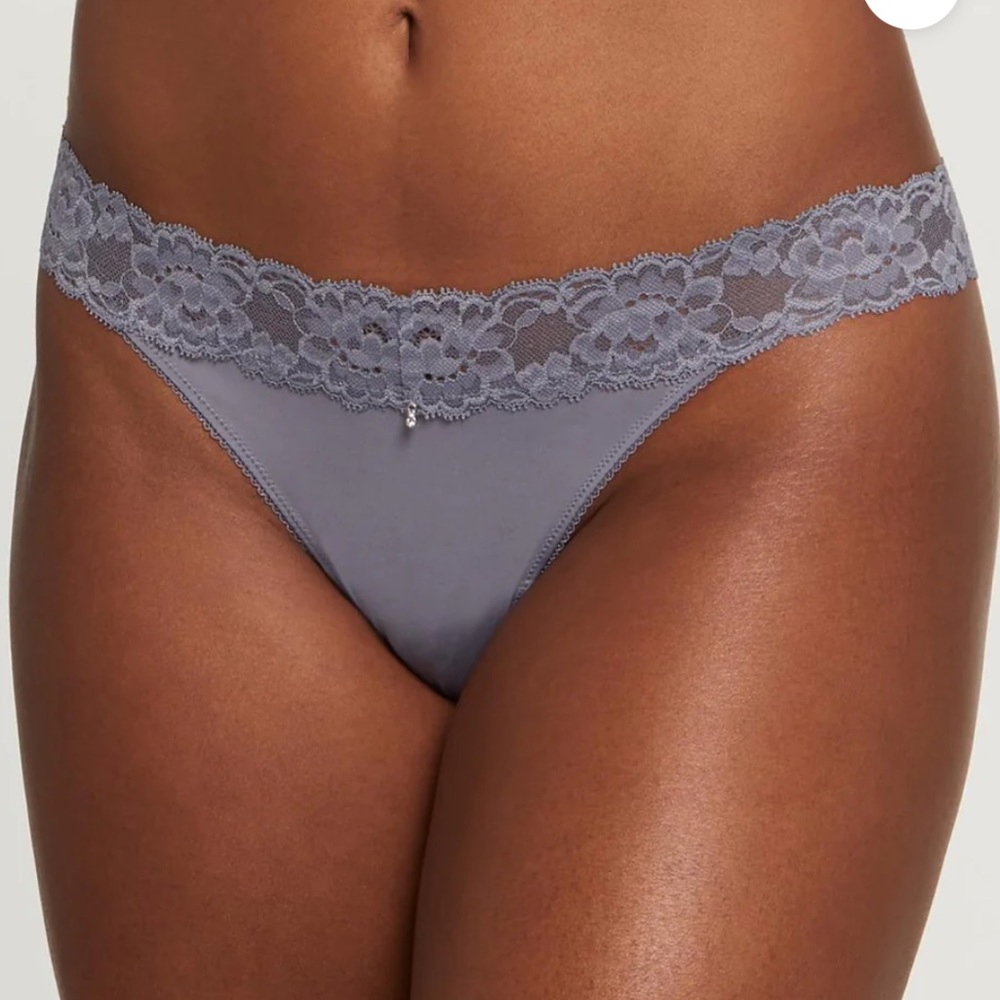 Montpellier intimates grey thong size large NWT